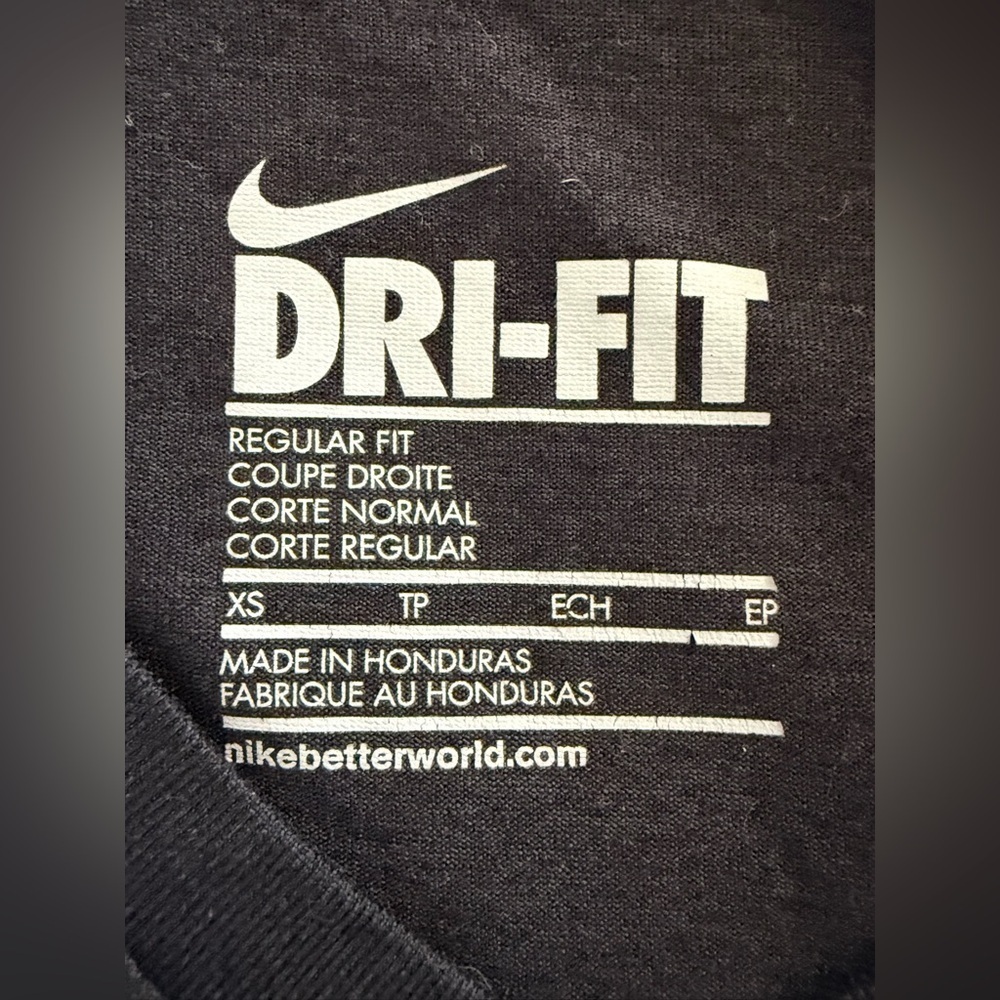 Bundle: 2 Nike Dri-FIT V-Neck Tees | Black | Size x-Small - Picture 4 of 5